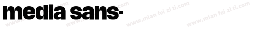 media sans字体转换